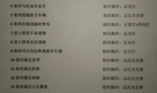 科目三模拟灯光16组考试全过程 科目三灯光模拟考试